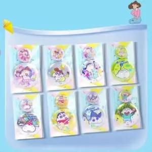 짱구 사무용품 2P 뱃지 랜덤 캔