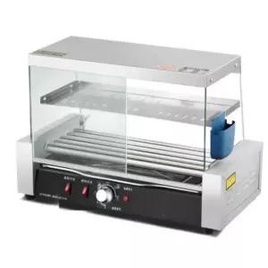 소시지굽는기계 소세지 회전 핫도그 튜브 노점 굽는 굽는기계 소시지 파티 보온 도어 회전식