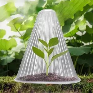 식물 보온커버 콘형 미니온실 모종 보호캡 서리방지 방충커버 덮개 특대형