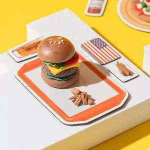 민화샵 클레이 세계 음식 자석 미국 S240039D