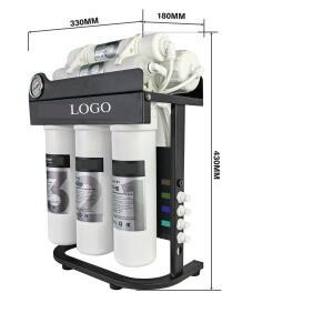 전기 가정용 정수기 50100GPD 역삼투압 직수형 베이오넷 필터 및 압력계 포함