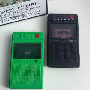 레트로 빈티지 워크맨 감성 카세트테이프제작 투명 카세트플레이어 카세트 클래식 라디오 미니