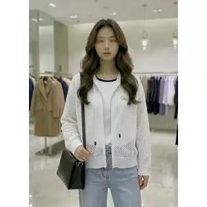 [롯데백화점]SOUP 그물  짜임 짚업 가디건 SC4GD31