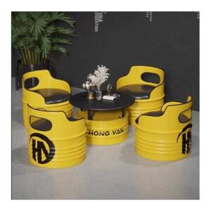 드럼통 테이블 카페 야외 레트로 깡통 업소용 탁자 복고 의자