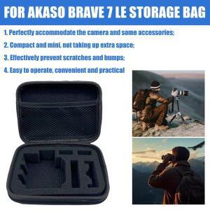 AKASO Brave 7 LE 용 호환 카메라 보관 가방 휴대용 호환 운반 케이스 액션 호환 액세서리 충격 방지 안전