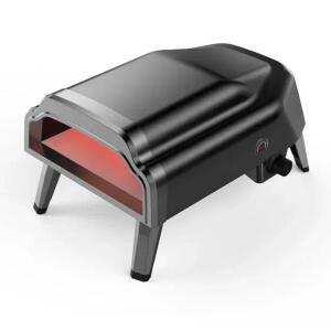 14인치 야외 휴대용 바베큐 그릴 피자 오븐, 이동식 요리를  목재 펠릿 및 가스 구동