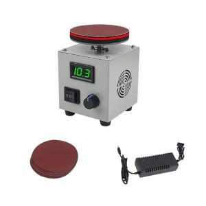 A01F-다기능 외부 광택기 전기 미니 4인치 디스크 샌더 150W LCD 조절 가능 속도 플러그