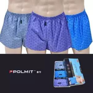 폴밋)빅사이즈 캐주얼 클레오 남성 트렁크 3매입 스타킹 여성내의 팬츠 팬티스타킹