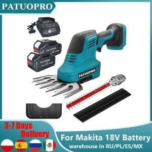 2In 1 무선 전기 헤지 트리머 잔디 깎는 정리기 가위 Makita 배터리 용 충전식 정원 공구