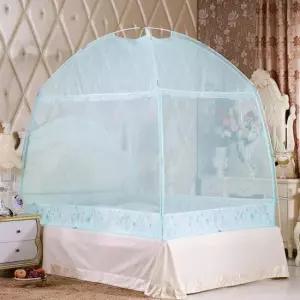 [SBD] 레이스 블루 공주 침실 캐노피 모기장 180x200cm