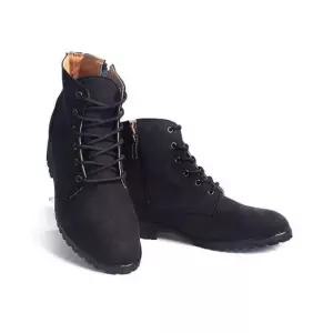 바이크신발 키높이굽 레이스업 워커 부츠 캐주얼 겨울 데일리 7cm