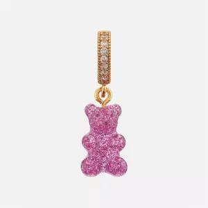 [크리스탈 헤이즈]크리스탈 헤이즈 노스텔지아 베어 파베 커넥터 골드 마젠타