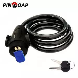 킥보드자물쇠 자전거 도난 방지 자물쇠 금속 두 개 키 체인 오토바이