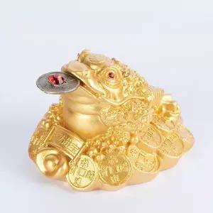 미니 황금 삼족두꺼비 금전운 개업선물 두꺼비장식 조각상 재물