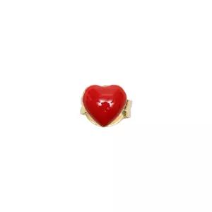 [윌헬미나 가르시아]윌헬미나 가르시아 레드 하트 스터드 귀걸이 SS2025-RED