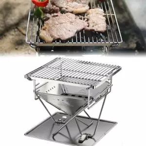 숯불구이 캠핑용 미니 숯불화로대 1인용 석쇠그릴 숯불구이판