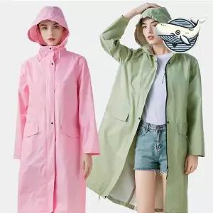 여성 레인코트 후드 유니크 방수 자켓 여름