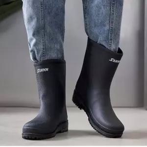 인기상품 장마 패션 장화 코디 커플 남녀 공용 무광 레인 부츠 [WFJTJ2F_260405]