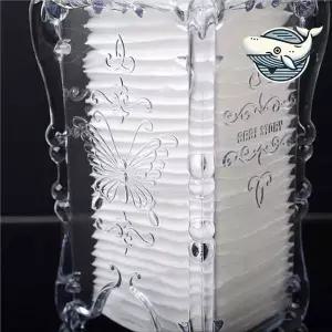 투명한 화장솜 수납함 고급 화장솜 정리 케이스