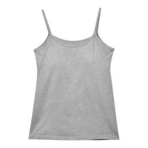 면스판 여성 데일리 끈 브라런닝 패드삽입형 속옷나시