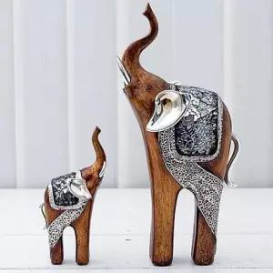 미니어처 1458 코끼리 장식소품 2P