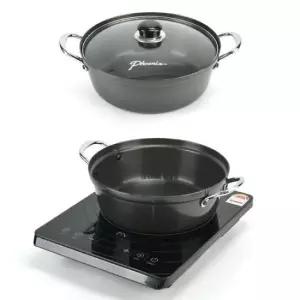 국수전골냄비 칼국수 전골 찌개 인덕션 냄비 뚜껑포함 30cm 4호