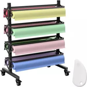 헤이호나에 종이 롤 디스펜서 홀더 커터가 있는 정육점 공예 선물 랩 및 아트 크래프트 이상적인 8스핀들