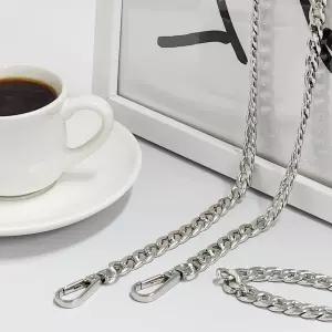 핸드백 체인 스트랩 120cm 실버 체인 장식 확장 리폼 가방