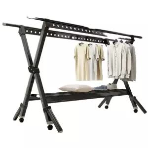 접이식 대형 이불 건조대 길이조절 접이식 빨래걸이 베란다