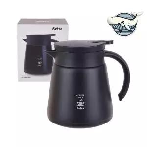 블랙 스테인레스 커피 티 포트 빠르고 깔끔한 핸드드립주전자