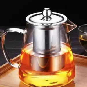 포트 차 우리기 내열 강화유리 티팟 차포트 1.3리터 유리포트