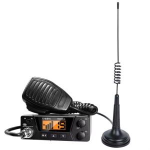 NDIN-27Mhz CB 무전기 안테나 Mag1345 PL259 커넥터 (자석 베이스 및 4미터 피더 케이블 포함) 시민밴드