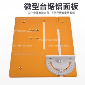 미니 테이블 톱 액세서리 목공용 데스크탑 작업 알루미늄 가정용 백킹 앵글 룰러