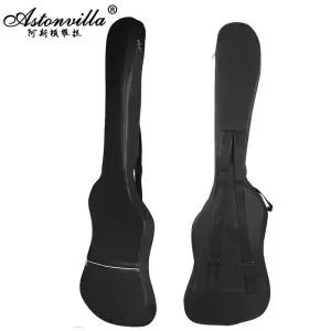 일렉기타스트랩 천 방수 배낭 더블 숄더 스트랩 블랙 코튼 베이스 백 패딩 케이스