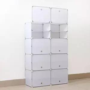 [생활] 화이트 우산 원룸 신발 도어형 정리대