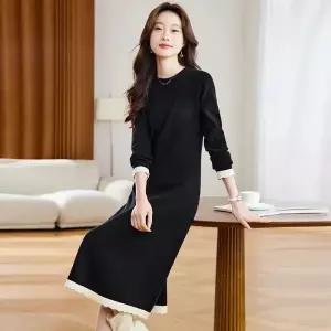 원피스 치마 니트 검정 이너 여성패션 슬림핏 DL1