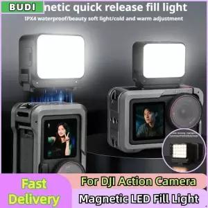 카메라후레쉬 DJI Action 5 Pro OSMO POCKET 3 필 라이트 퀵릴리즈 미니 LED 카메라 비디오 촬영