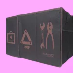 [골드스마일]트렁크 정리 수납 다용도 보관함 신발 세차용품 2칸박