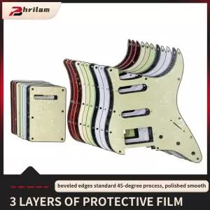 일렉기타스트랩 PHRILAM SSH 11홀 ST 일렉트릭 기타 가드 알루미늄 호일 쉴드 3겹 St 픽가드는 멕시코