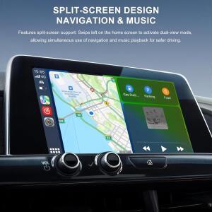 무선 CarPlay/Android Auto 자동 플러그 앤 플레이 iPhone 호환  Android에 호환한 유선 CarPlay 어댑터