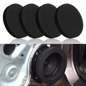 4PCS 6.5인치 스피커 폼 링, 스테레오 오디오 사운드를 위한 자동 접착 도어 배플 인핸서, 범용 개스킷 자동차 액세서리 베이스 블로커 키트