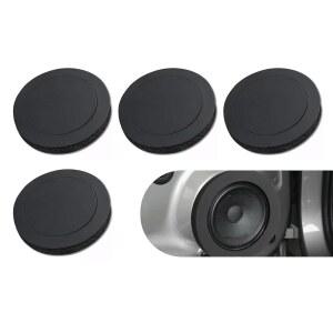 페리안엘 4PCS 스피커 폼 인핸서, 6.5인치 링, 자체 접착 오디오 혼 씰 개스킷, 범용 스펀지 베이스 차단 키트, 자동차 스피커의 스테레오 사운드 향상을 위한 제품입니다