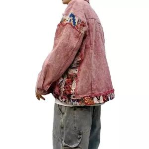 빨강 청 퍼 봄가을 배색 재킷 청자켓 워싱 코트 남자재킷 카고 원템3