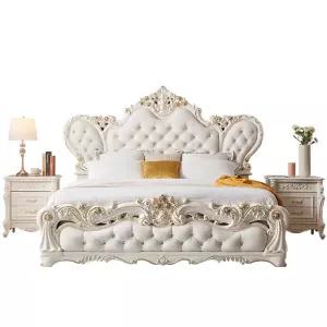 유럽침대 공주 프레임 럭셔리침대 클래식 웨딩 뼈대 호텔 고급 인테리어