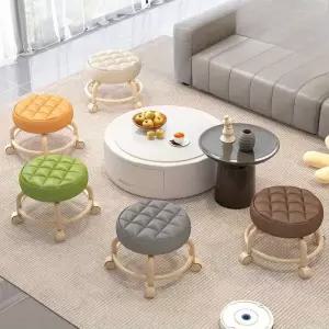 발받침대 휠 풀리 의자 미용 봉제 발 수리 신발 교체 라운드 좌석