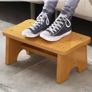 발받침대 대나무 발 의자 침대 옆 빈티지 단계 나머지 책상 홈 침실 욕실 사무실 주방 슬립