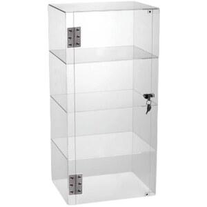 릴 피규어 장식장 쇼케이스 소형 전시장 문및자물쇠포함 선반 진열대 2층 투명박스