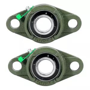 UCFL205-16 베개 블록 베어링 플랜지 장착 볼 유닛 보어 1인치 2볼트 자동 정렬 주철 하우징 나사 잠금식