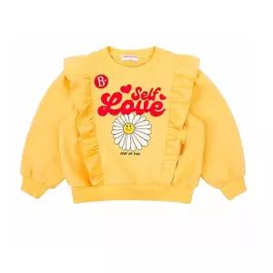 [롯데백화점]베베드피노 러브 데이지 러플 맨투맨 티셔츠 BP51MR440