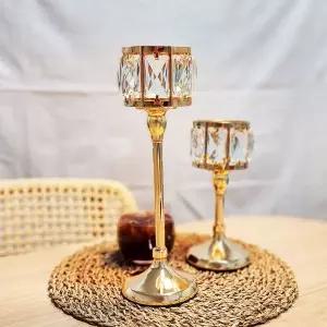 [셀러에이드]SFr 골드 크리스탈 촛대 L